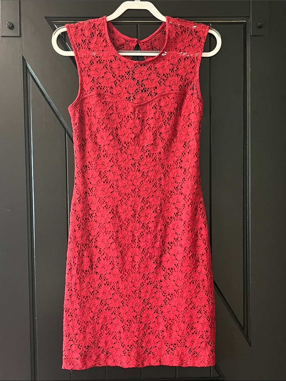 Lovely Day Red Lace Sleeveless Dress
